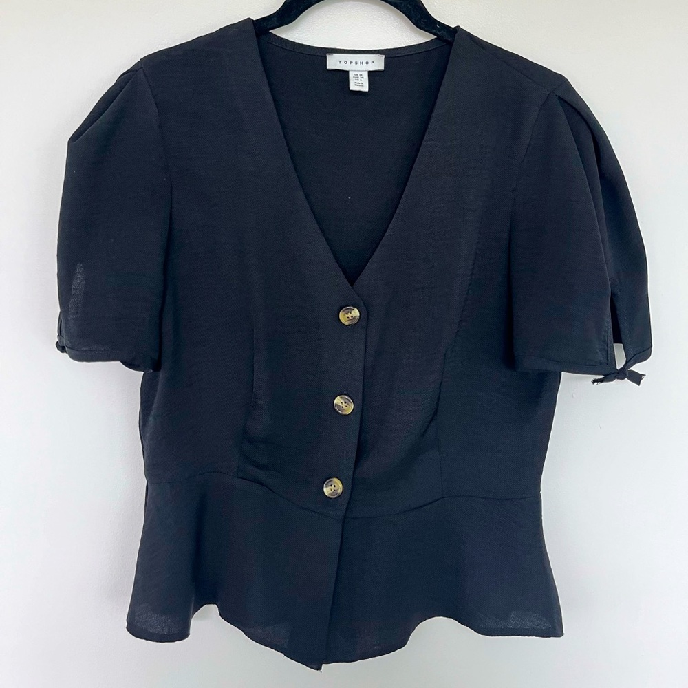 Topshop Peplum Top